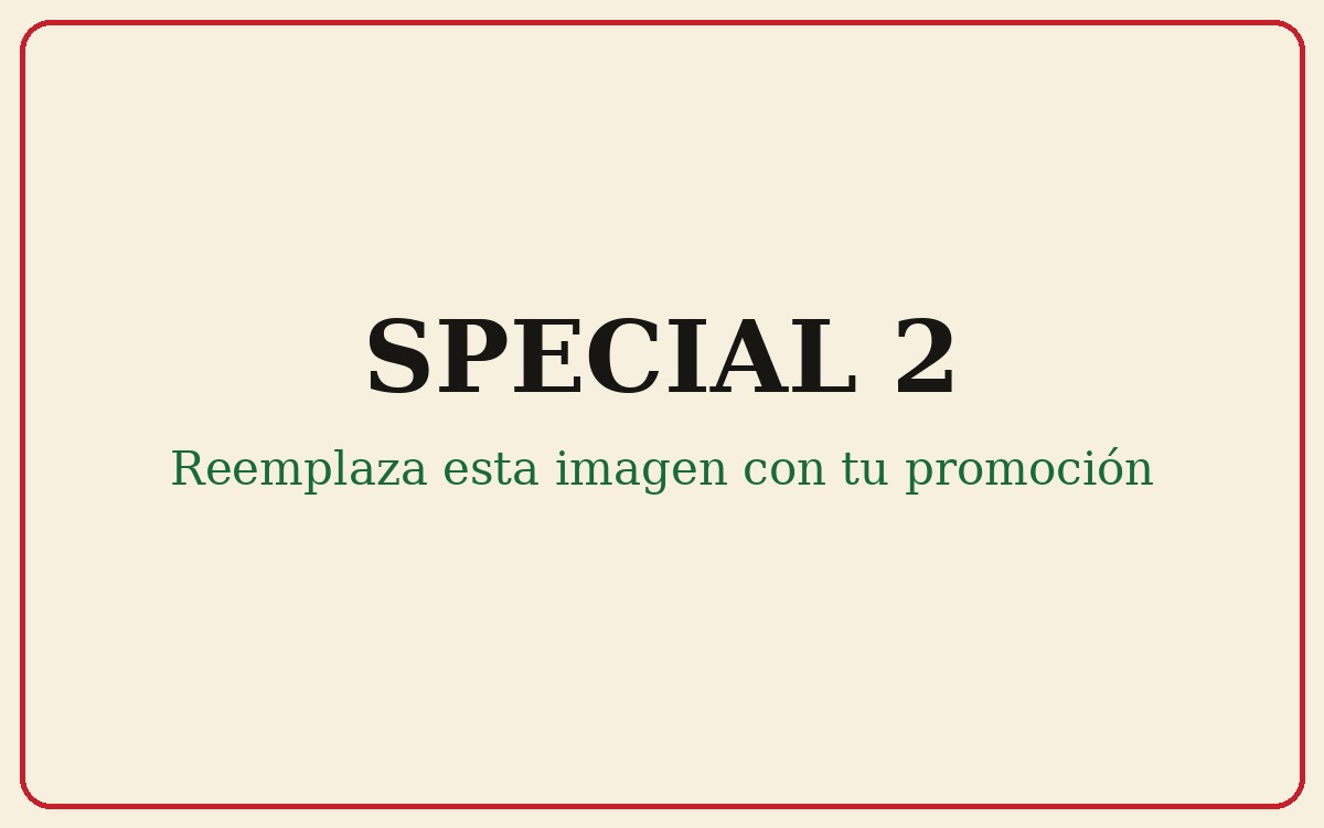 Especial o promoción 2